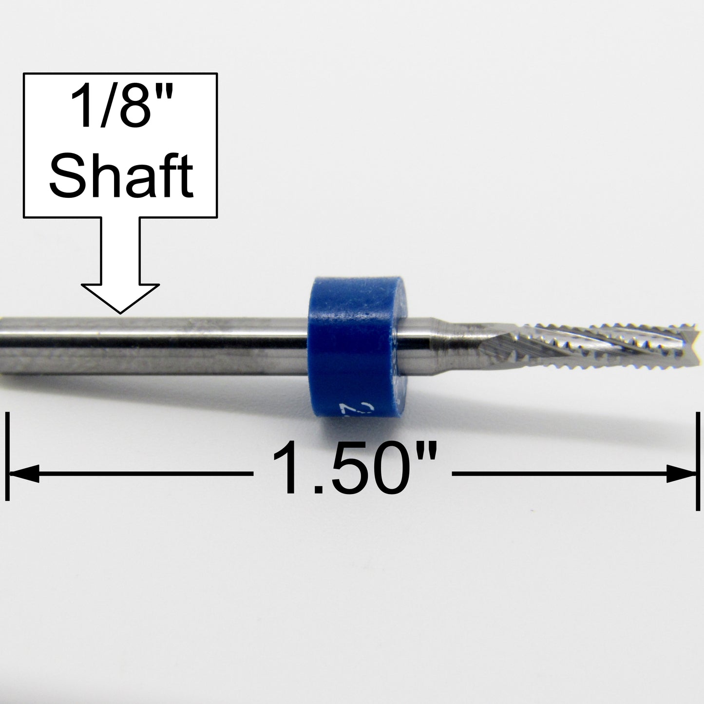 .098" 2.50mm Chip Breaker Flutes Fish Tail Tip Carbide Router URC171
