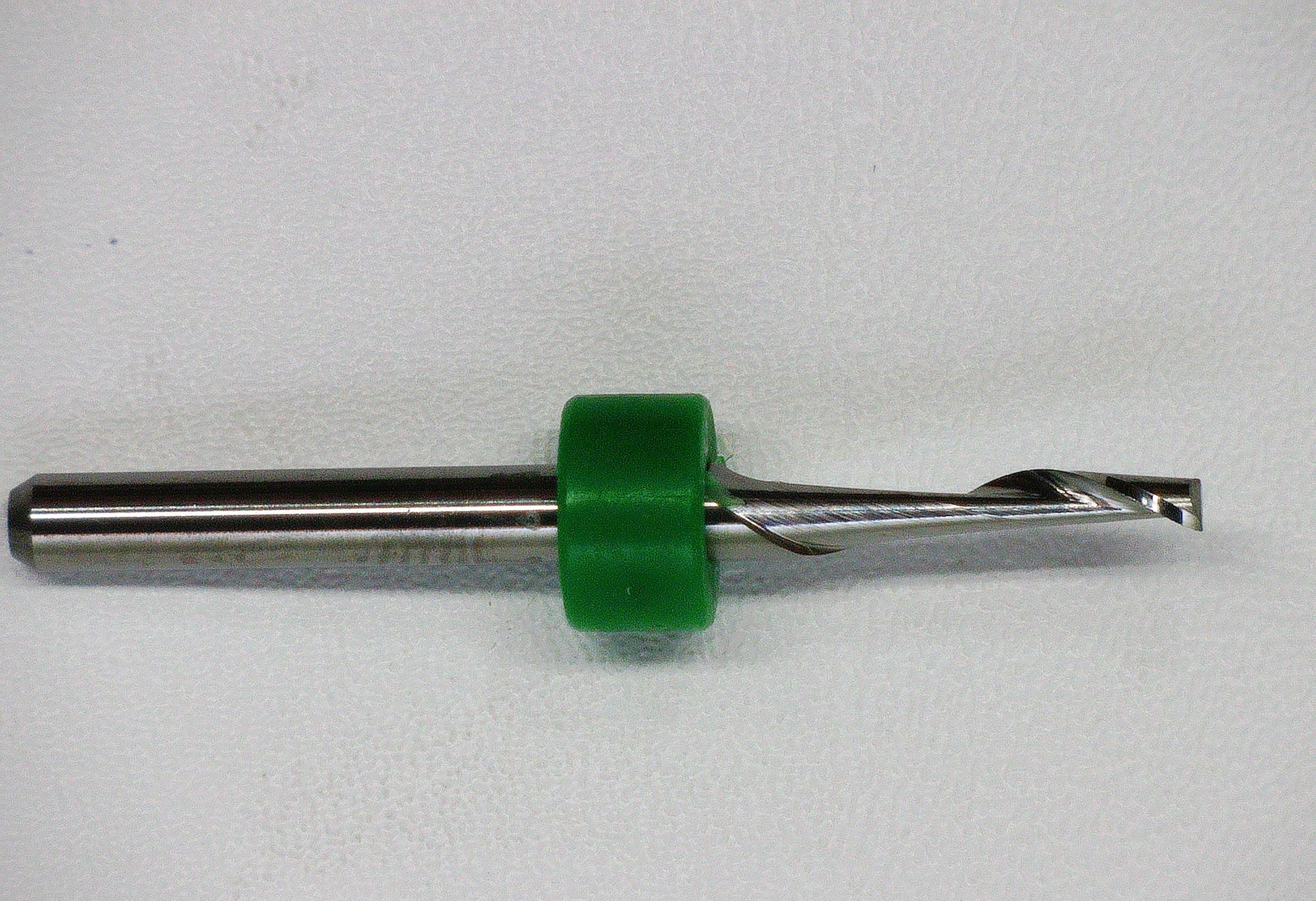 3/32" x .350" Depth One Flute Carbide End Mill for Copper Aluminum Brass LUM-C
