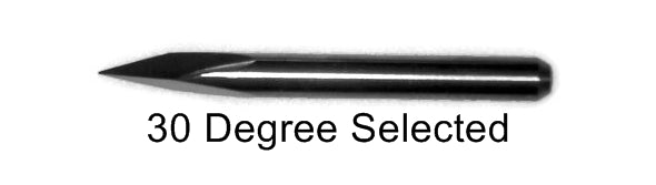 3 Edge Pyramid Engraving Bits 1/8" Shank Pyramid Engravers - Solid Carbide 30/60 Degree