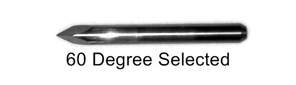 3 Edge Pyramid Engraving Bits 1/8" Shank Pyramid Engravers - Solid Carbide 30/60 Degree
