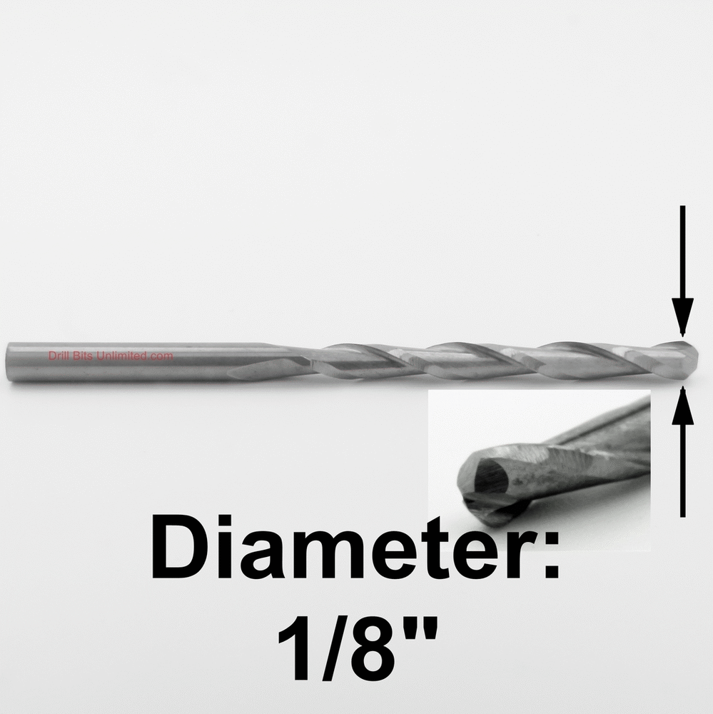 1/8" x 1.25" LOC - Ball Nose Two Flute Carbide End Mill M07