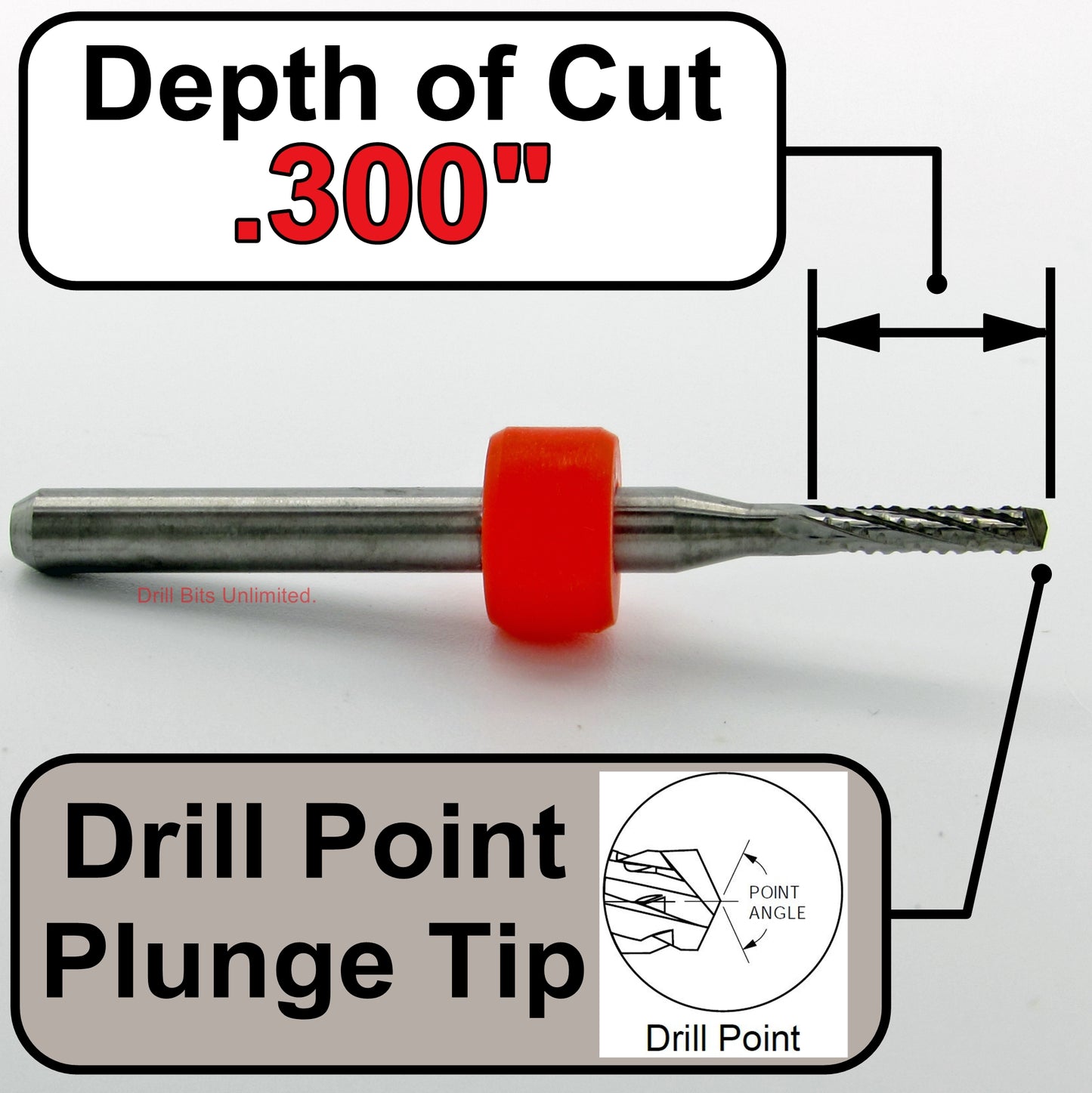 .071" 1.80mm Chip Breaker Flutes Carbide Router