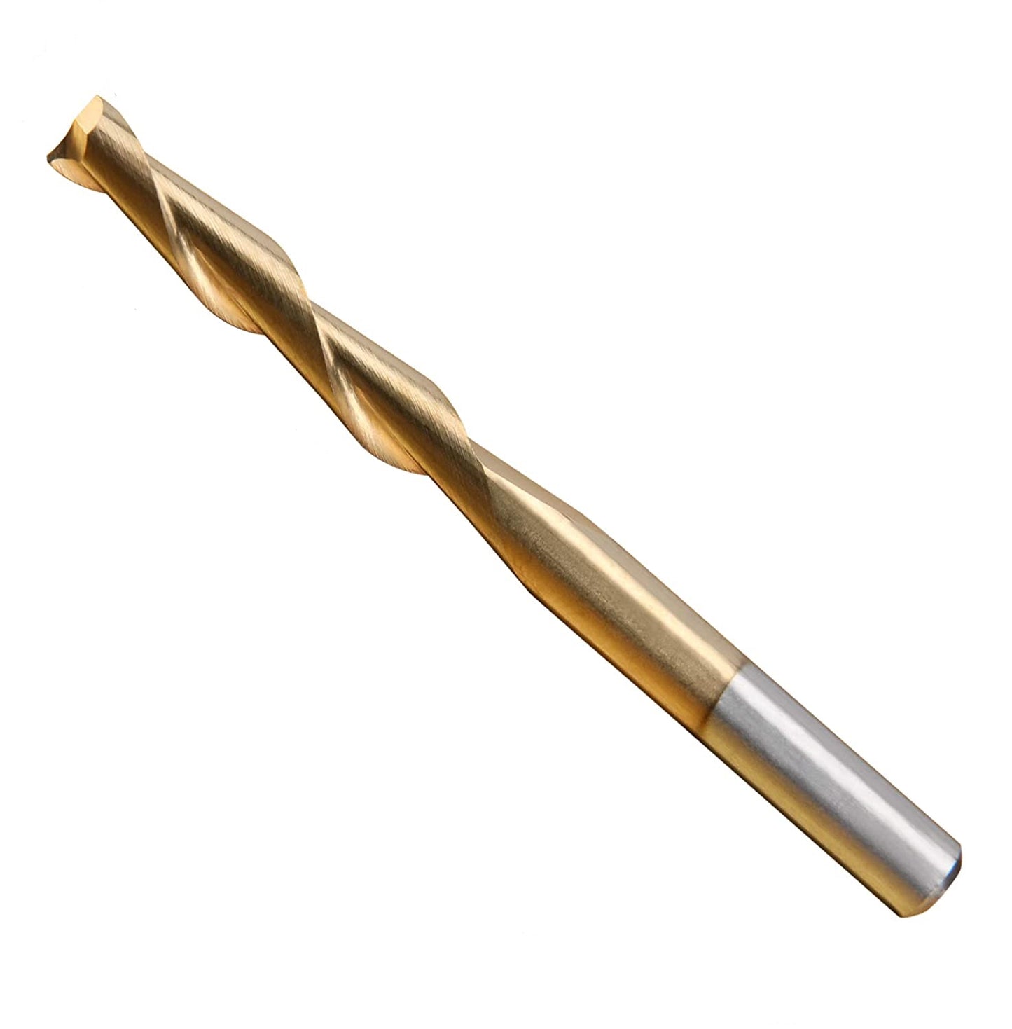 1/8" x .670" LOC Two Flute Carbide End Mill UP Cut - Titanium Coated Square End M146B