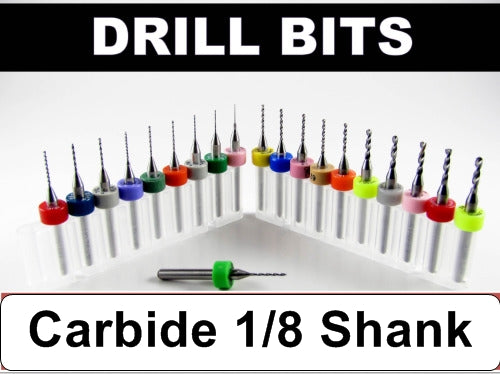 Carbide Drill Bits - Diameters .0039" to .036" CD1