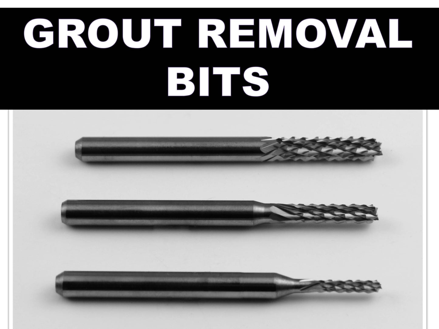 Grout Removal Bits Also Use on Cement Board, Ceramic Wall Tile, Plaster