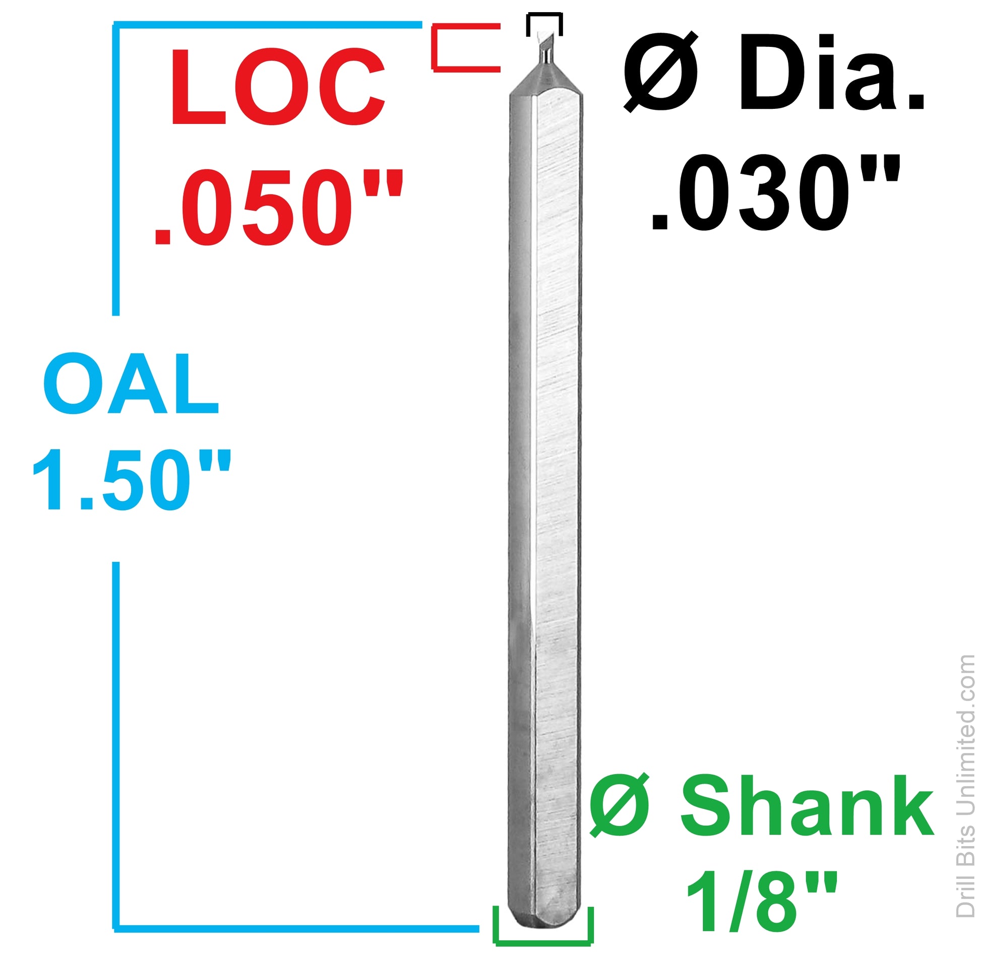 Kyocera MBS micro boring bar dimensions chart 0.030 inch minimum bore diameter