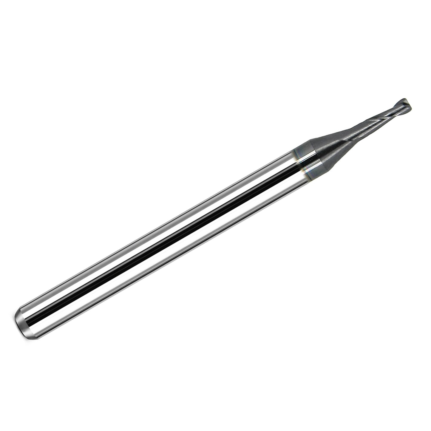 .050 inch 2-flute corner radius solid carbide end mill .005 inch radius AlTiN coated Kyocera 1612-0500L150CR