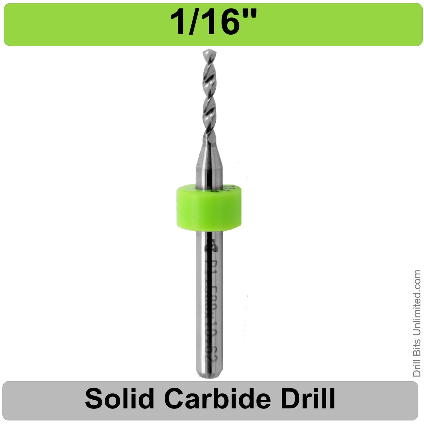 Carbide Drill Bits – Choose Your Size, .037″–.0787″, 1/8″ Shank CD2