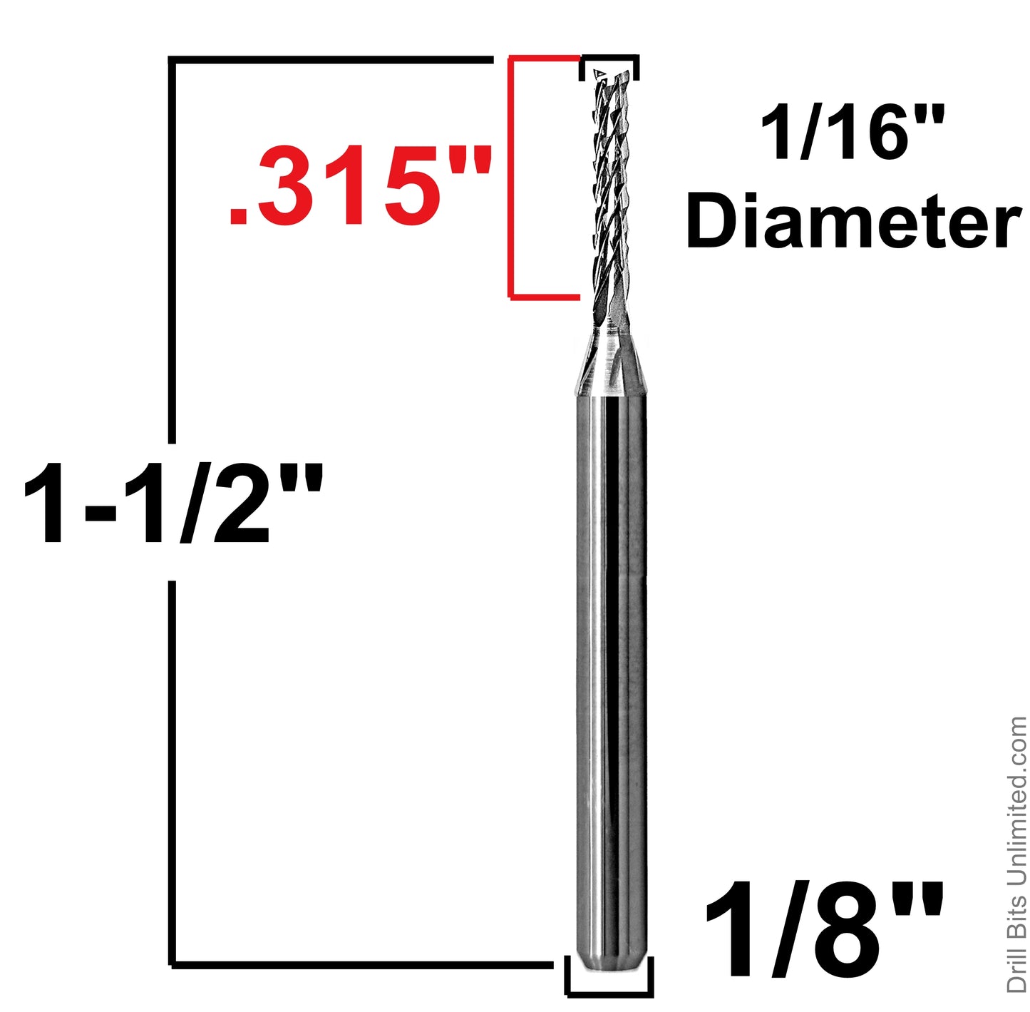 Grout Removal Tool Bits Also Use on Cement Board, Ceramic Wall Tile, Plaster - Select Size Below: