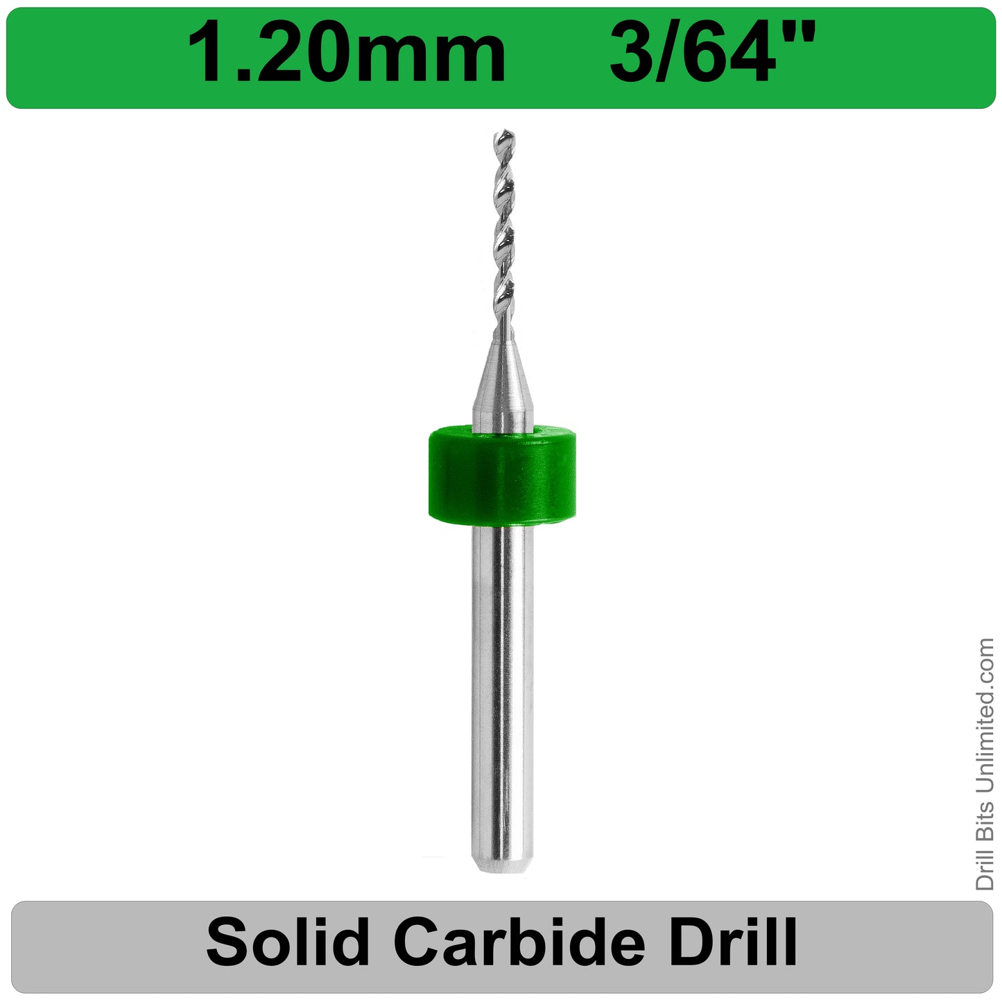 Carbide Drill Bits – Choose Your Size, .037″–.0787″, 1/8″ Shank CD2