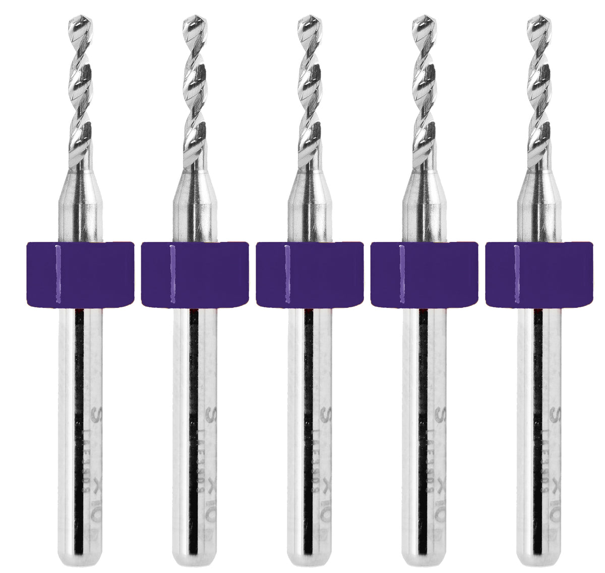 1.30mm (.0512") x .400" FL Carbide PCB Drill – 20mm LPKF Ring – 1 or 5 Pack