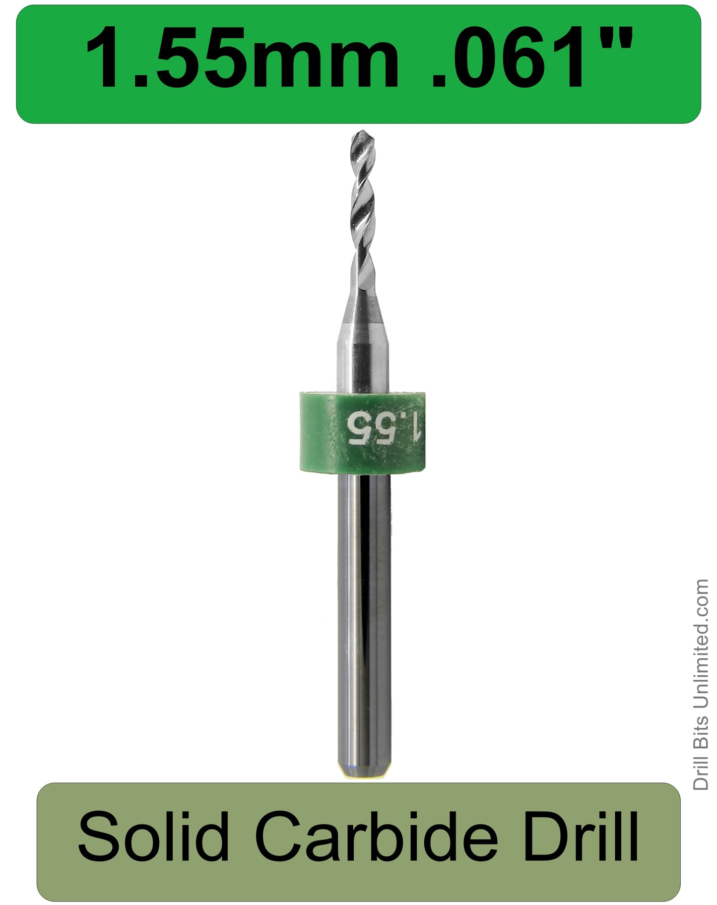 Carbide Drill Bits – Choose Your Size, .037″–.0787″, 1/8″ Shank CD2