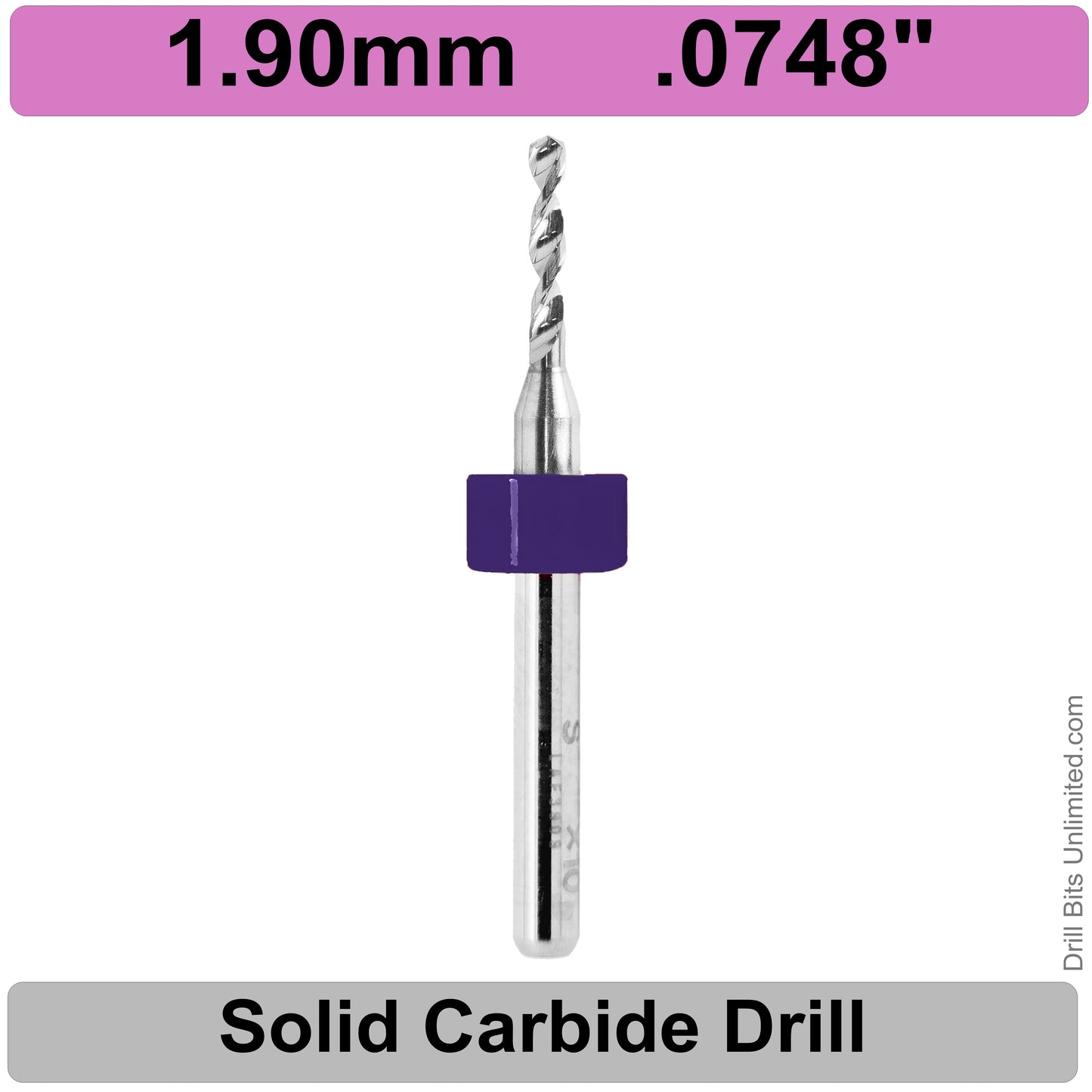 Carbide Drill Bits – Choose Your Size, .037″–.0787″, 1/8″ Shank CD2