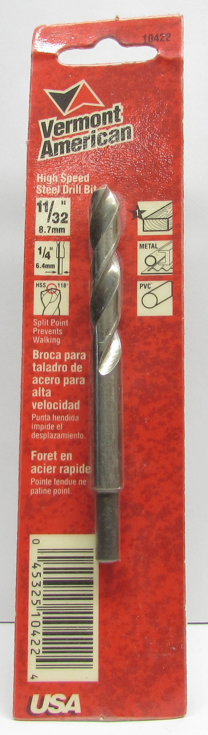 Vermont American HSS Fractional Drill Bits, Assorted Finishes & Sizes