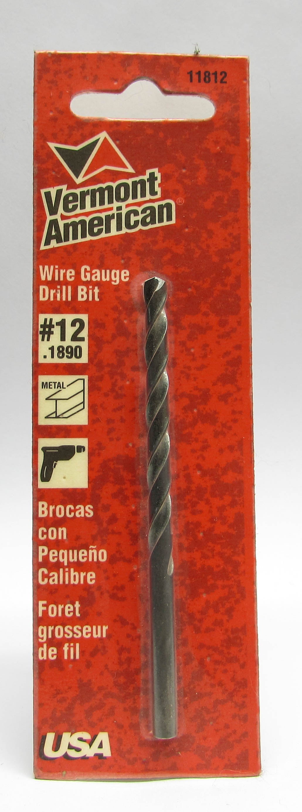 Vermont American Black Oxide HSS Jobber Drill Bits, Wire Gauge Sizes