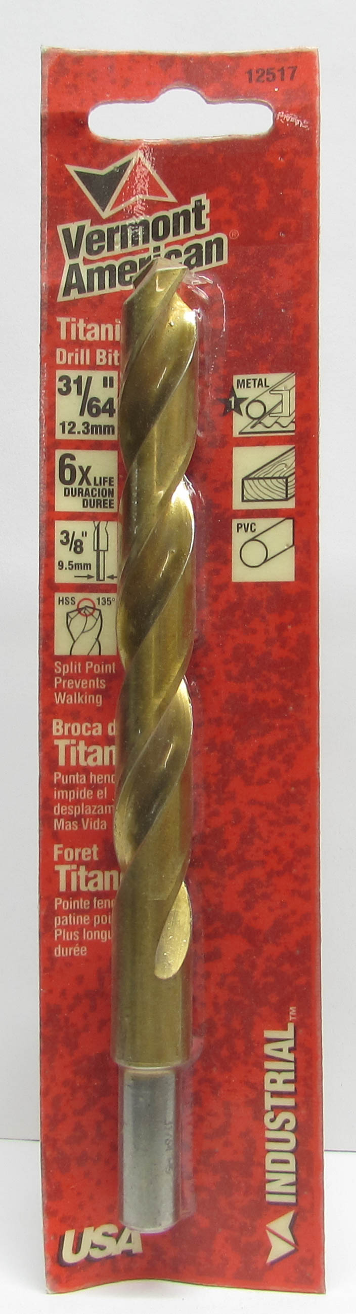 Vermont American HSS Fractional Drill Bits, Assorted Finishes & Sizes