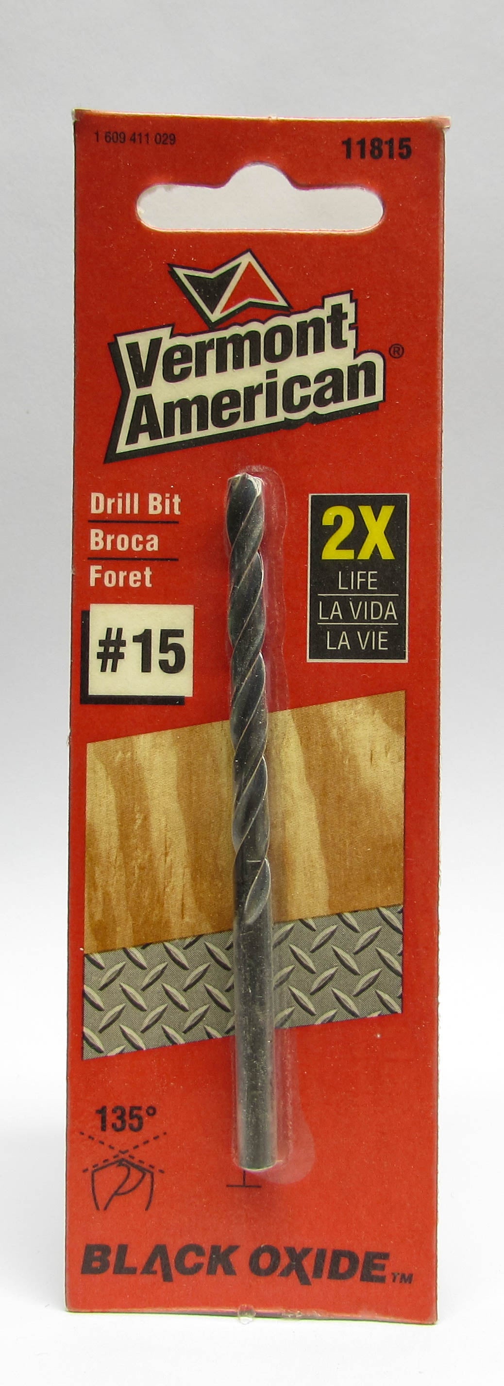 Vermont American Black Oxide HSS Jobber Drill Bits, Wire Gauge Sizes