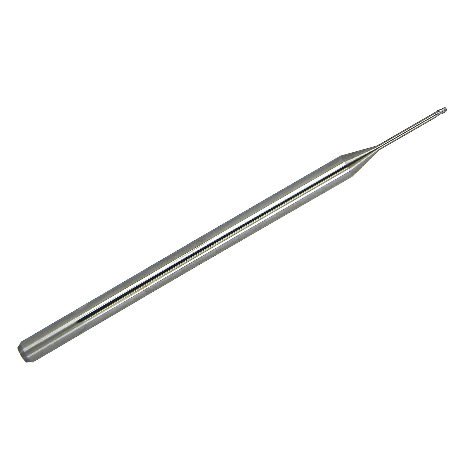 0.030 inch (0.76mm) 3 flute solid carbide ball nose end mill Kyocera 1755-0300.375 full tool view