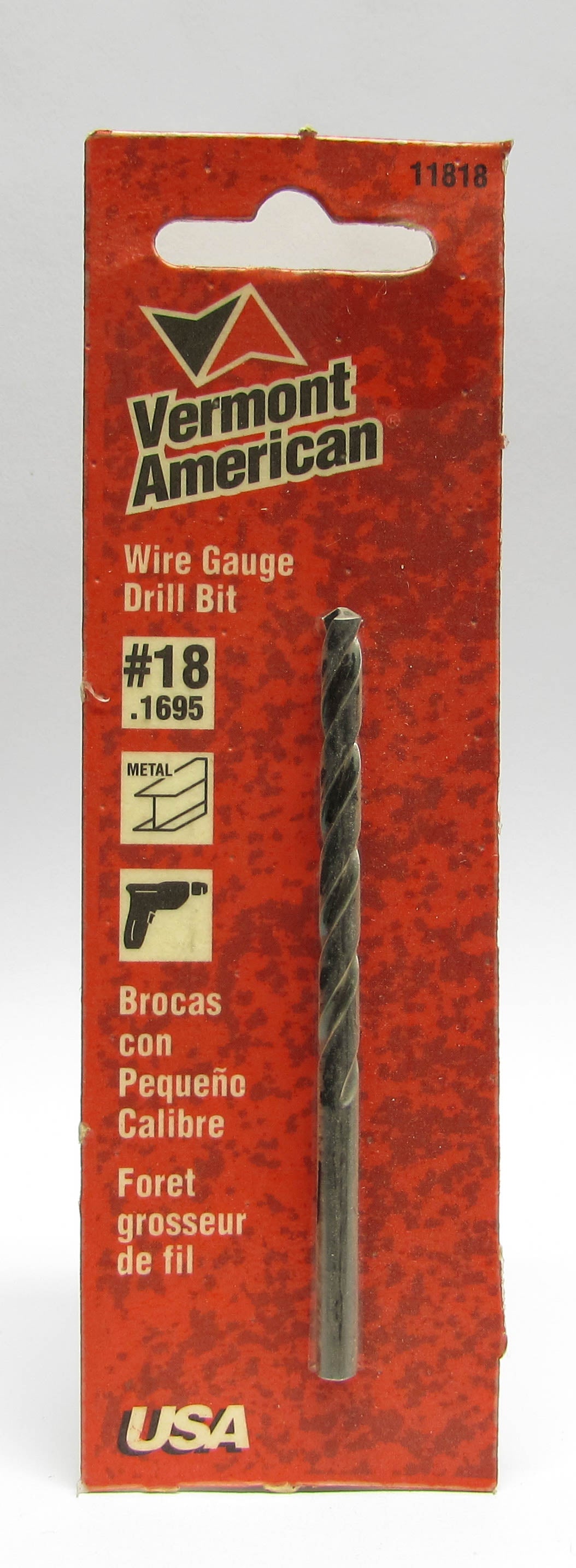 Vermont American Black Oxide HSS Jobber Drill Bits, Wire Gauge Sizes