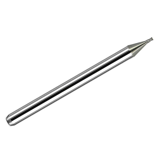 0.70mm (0.028 inch) 4 flute solid carbide square end mill Kyocera USA 1820-0276.041 full tool view