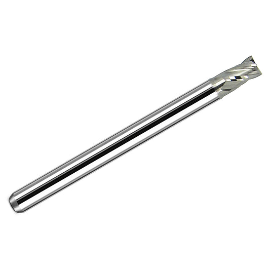 Kyocera .1150 inch 4-flute stub square end solid carbide end mill with bright uncoated finish