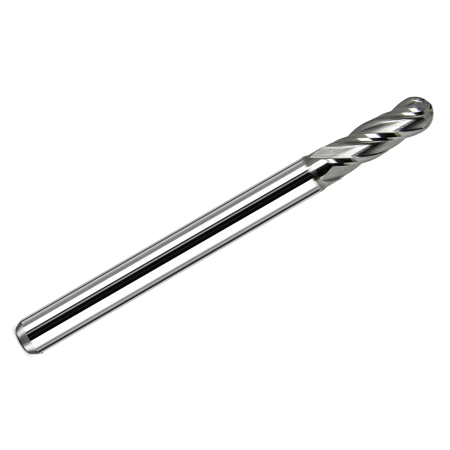 0.115 inch 4 flute solid carbide ball nose end mill 1825-1150.345 full tool view