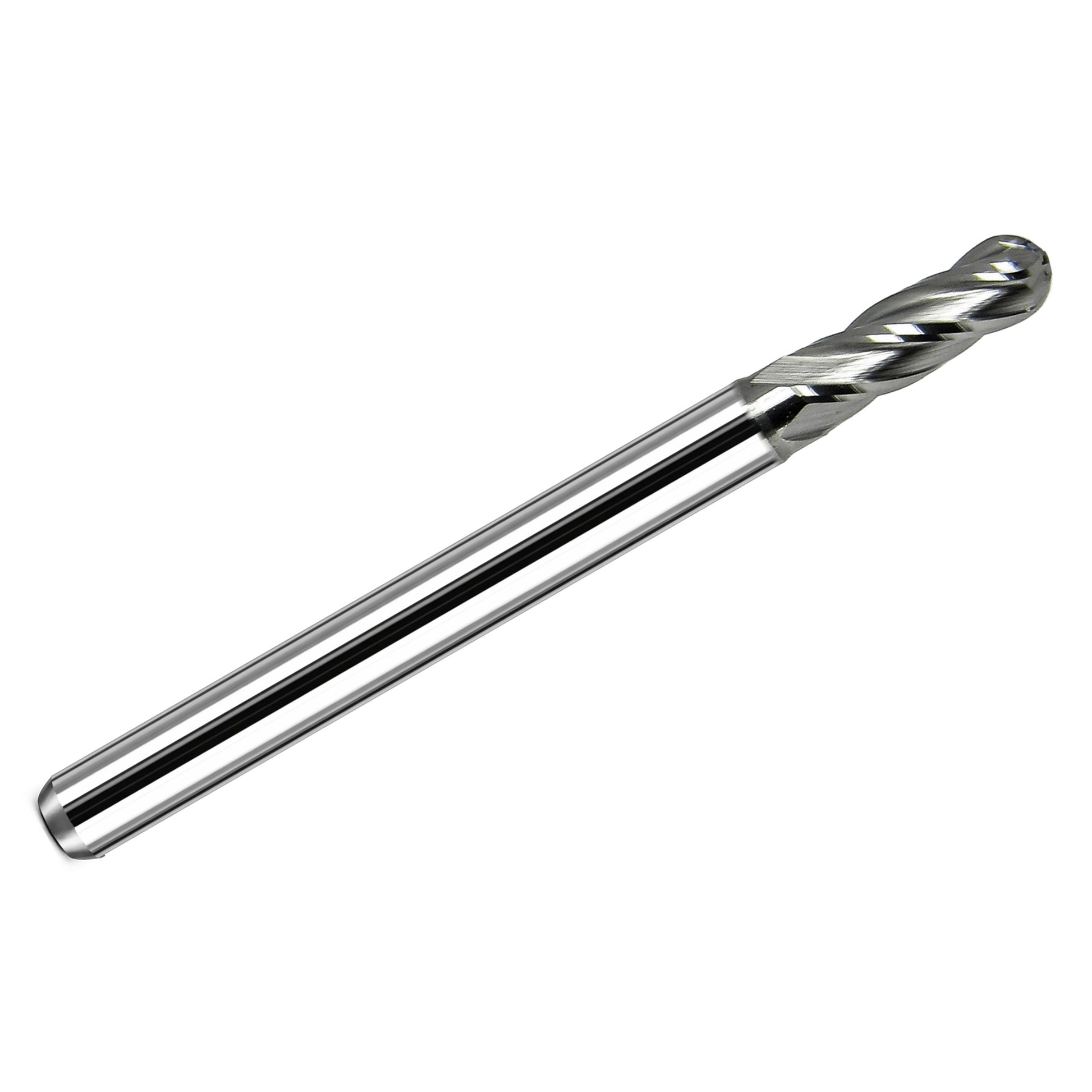 0.115 inch 4 flute solid carbide ball nose end mill 1825-1150.345 full tool view