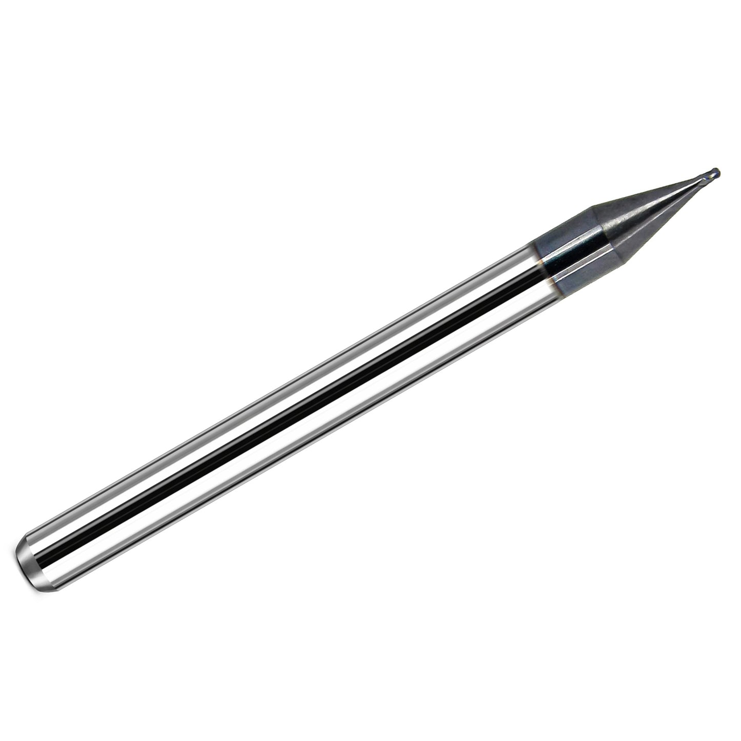 Kyocera 0.022 inch 4 flute ball nose carbide end mill AlTiN 1835-0220L033