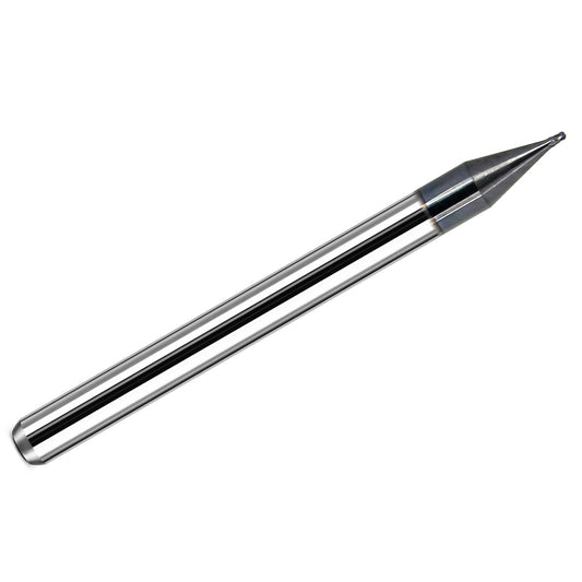 Kyocera 0.022 inch 4 flute ball nose carbide end mill AlTiN 1835-0220L033