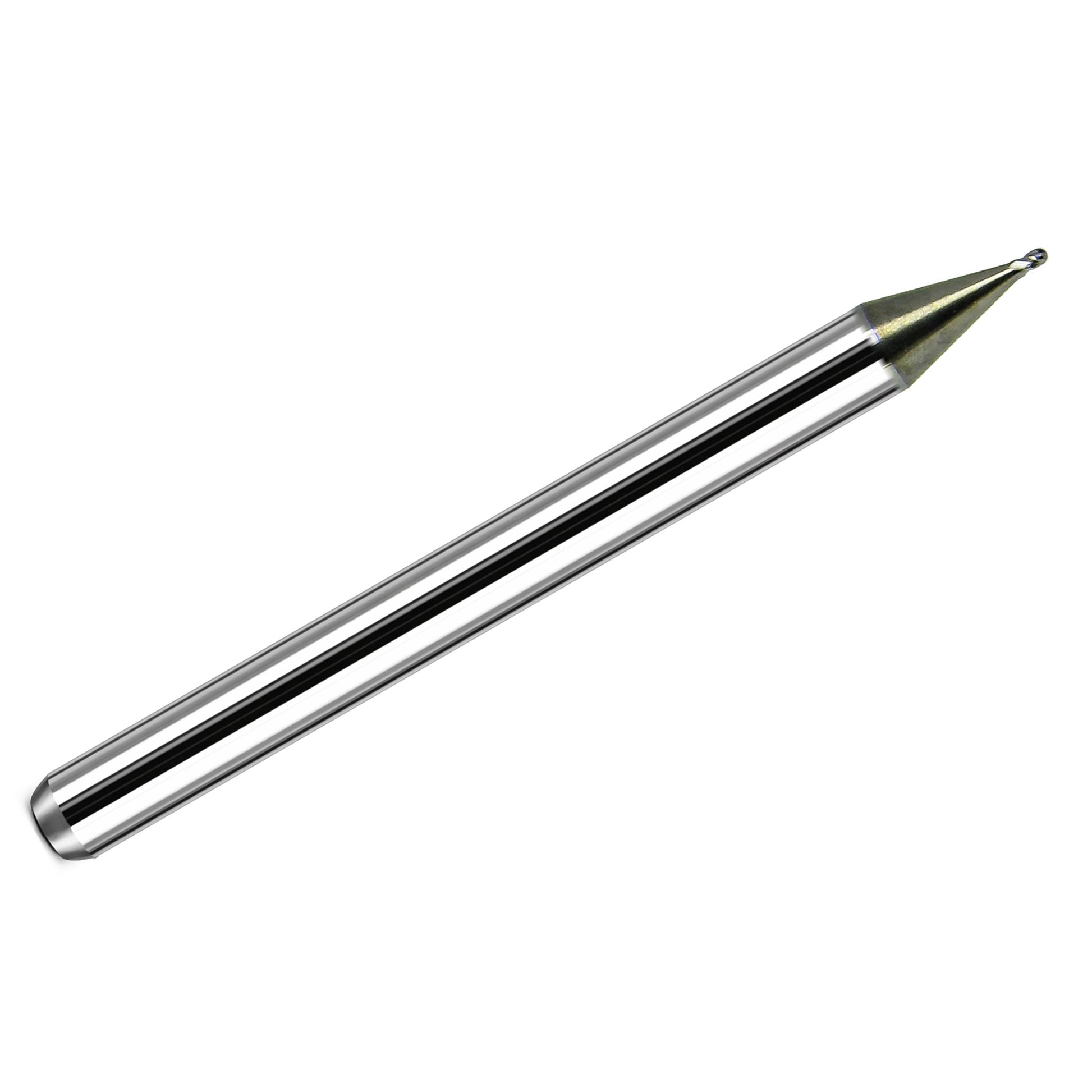 0.023 inch 4 flute solid carbide ball nose end mill 1835-0230.035 full tool view