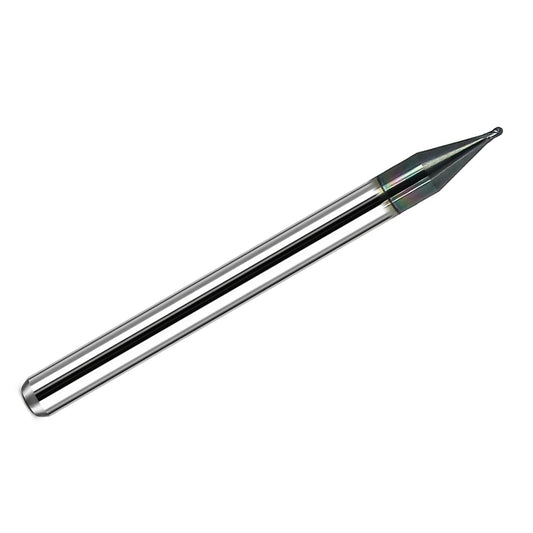 Kyocera 0.026 inch 4 flute ball nose carbide end mill AlTiN coated