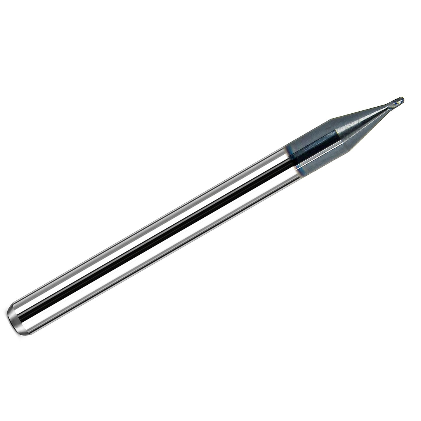 Kyocera .027 inch 4 flute ball nose carbide end mill AlTiN 1835-0270L041