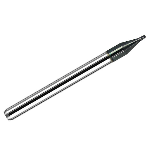 Kyocera 0.035 inch 4 flute ball nose carbide end mill AlTiN coated