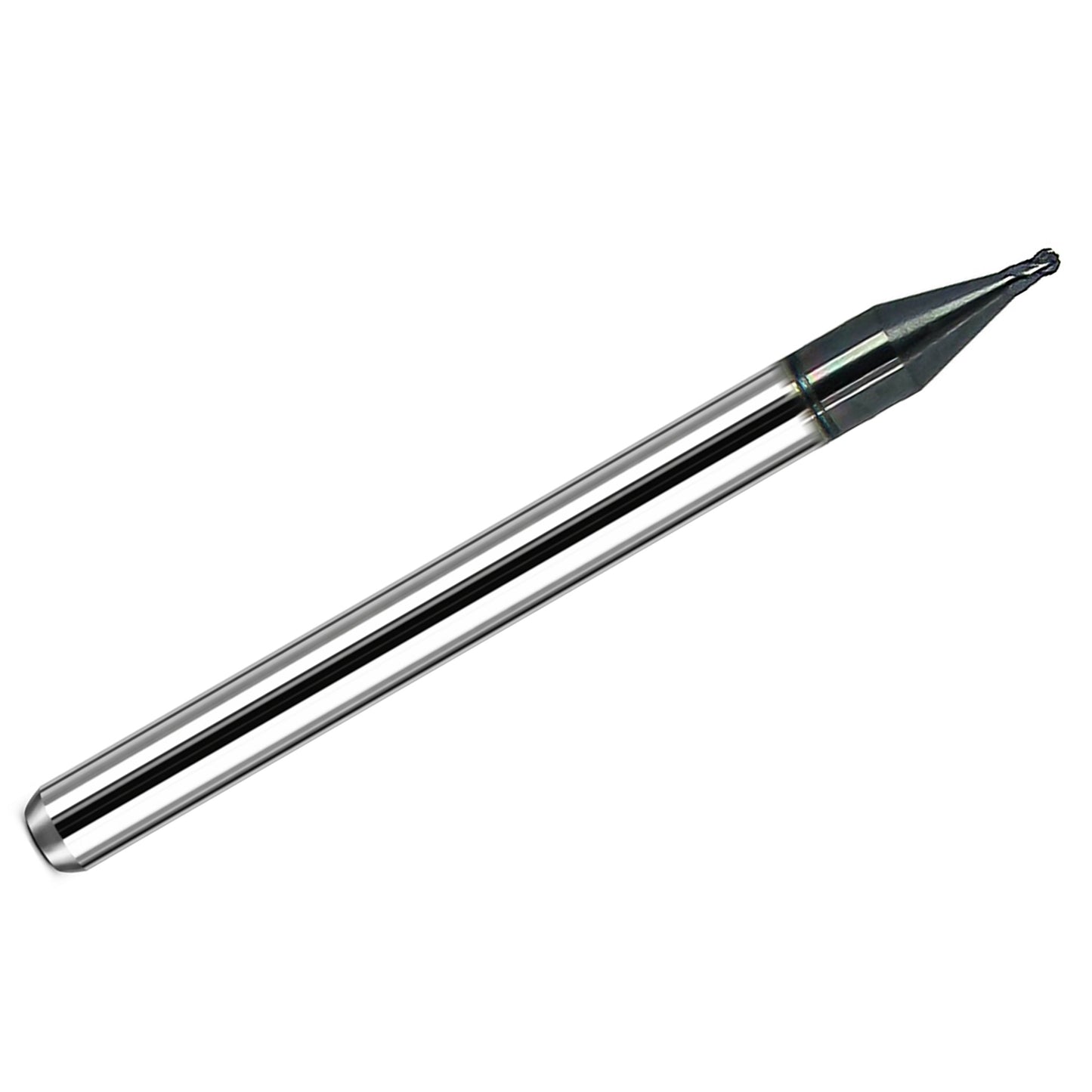 Kyocera 0.036 inch 4 flute ball nose carbide end mill AlTiN coated