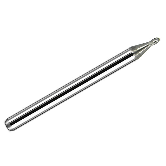 0.050 inch (1.27mm) 4 flute solid carbide ball nose end mill Kyocera 1835-0500.075 full tool view
