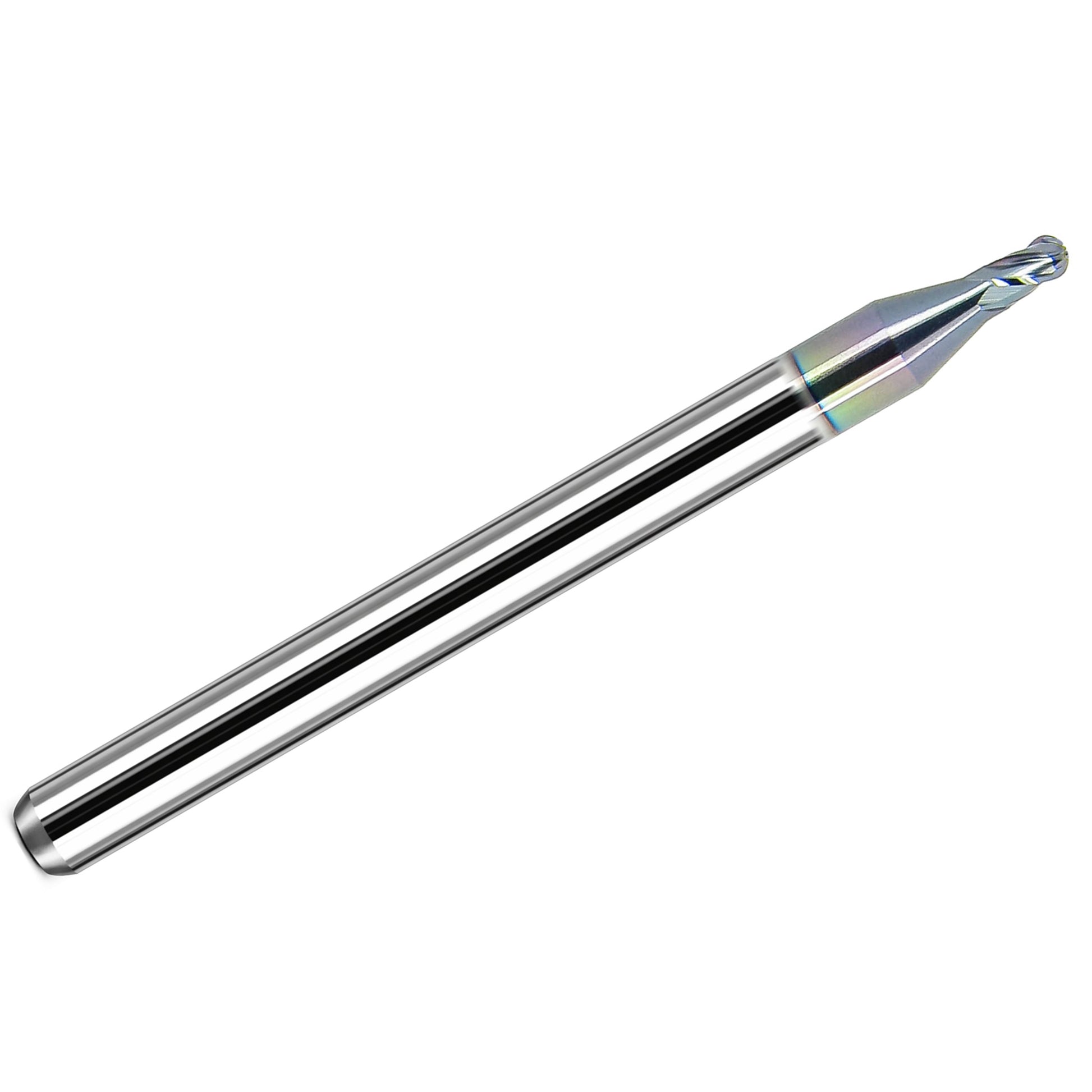 Kyocera .060 inch 4 flute ball nose carbide end mill AlTiN 1835-0600L090