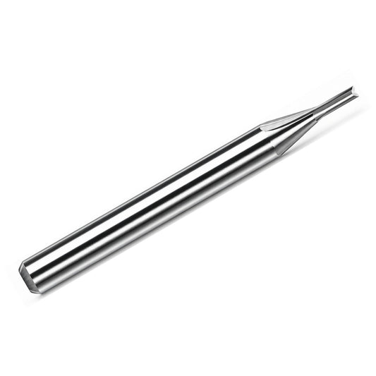 0.0394" (1.00mm) x 4mm LOC 2-Flute Straight Flute Carbide End Mill, 1/8" Shank | M2-122