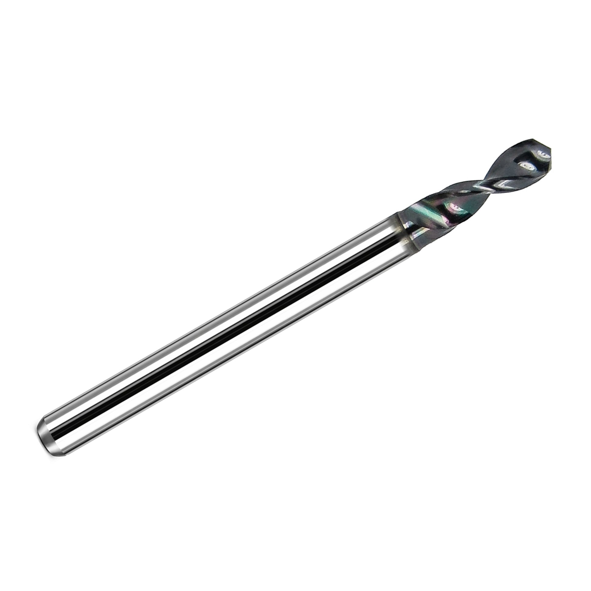2.85mm (0.1122") solid carbide micro drill bit AlTiN coated Kyocera 226-1122L400