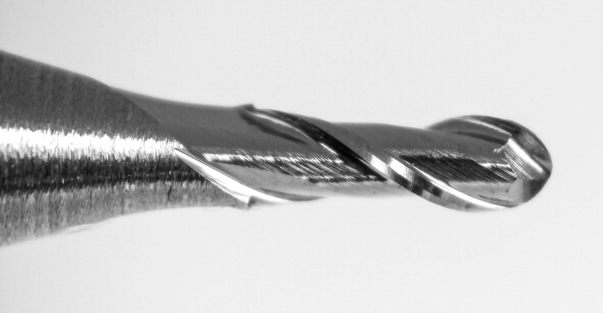 1mm ball nose end mill cutting edge close up