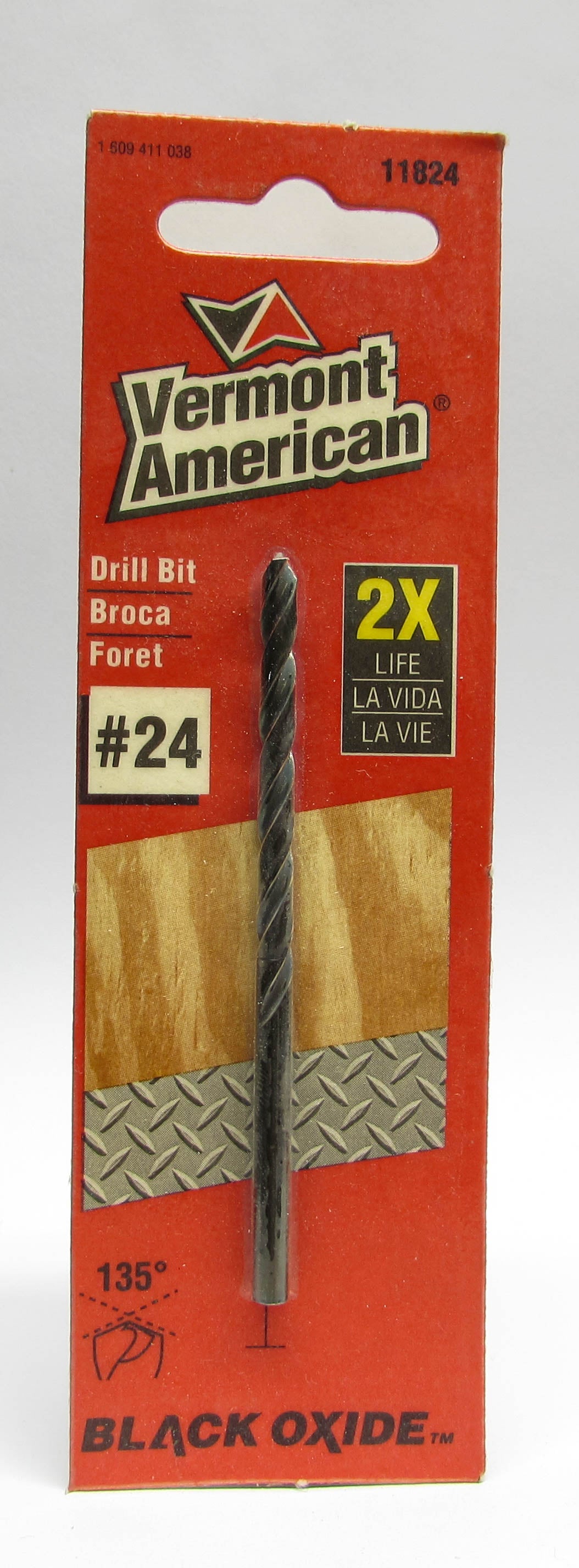 Vermont American Black Oxide HSS Jobber Drill Bits, Wire Gauge Sizes