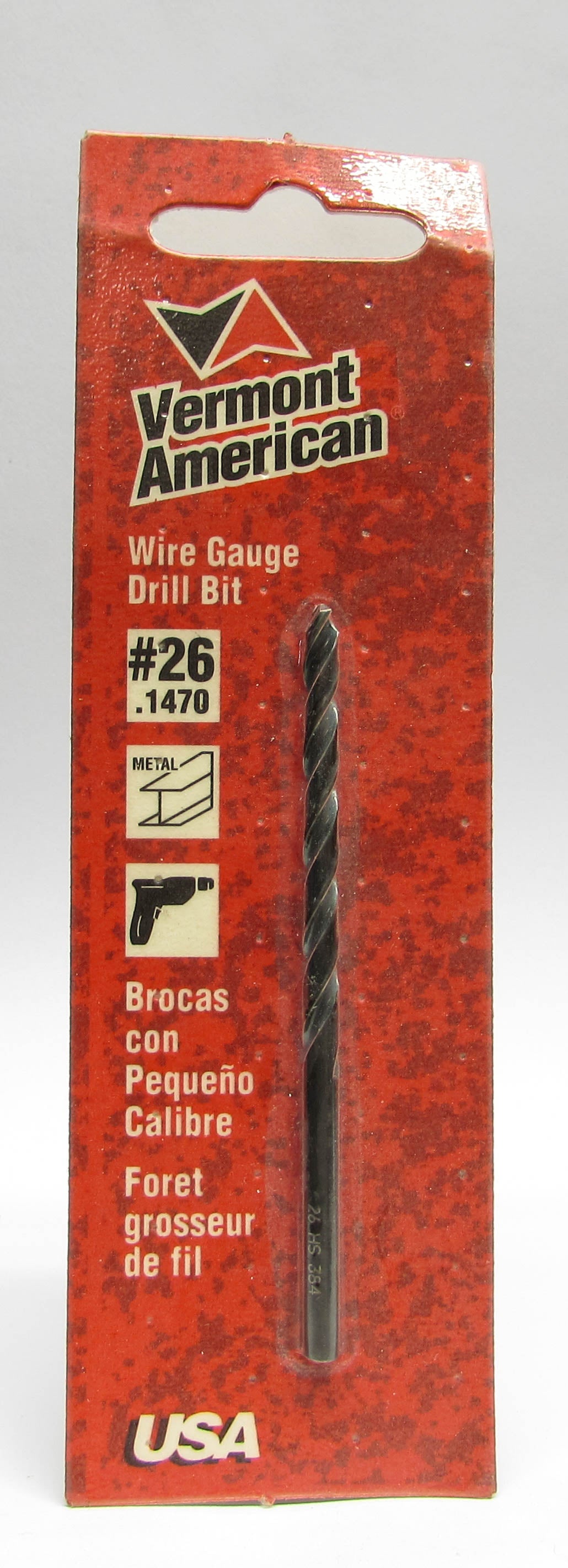 Vermont American Black Oxide HSS Jobber Drill Bits, Wire Gauge Sizes