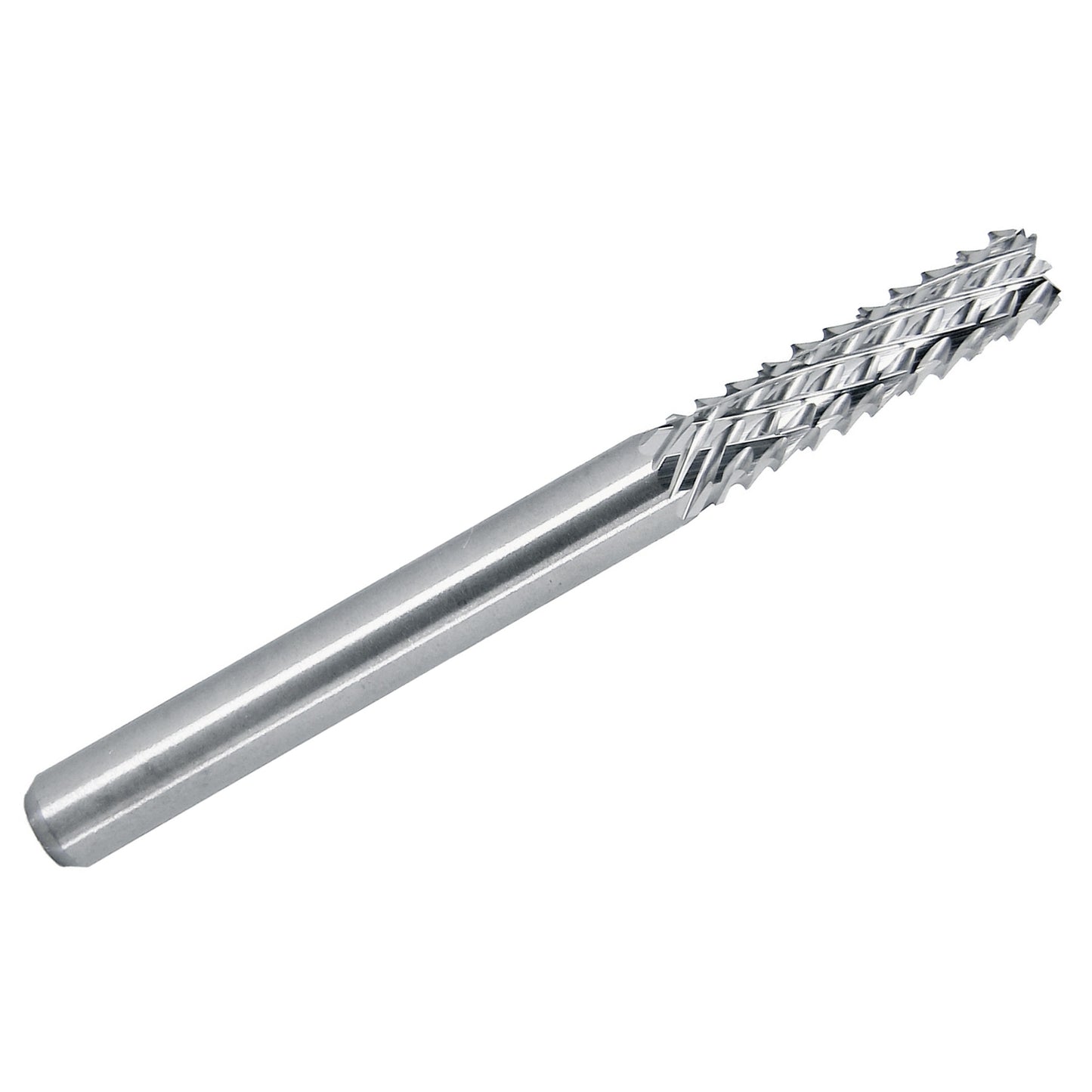 0.1875 inch 3/16 diamond pattern carbide router bit with square end and 3/16 inch shank