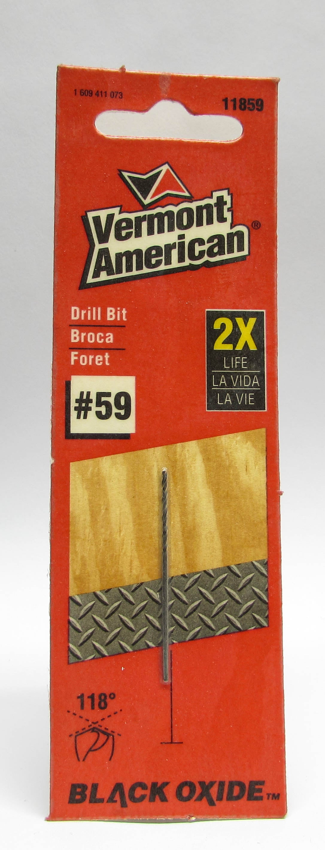 Vermont American Black Oxide HSS Jobber Drill Bits, Wire Gauge Sizes