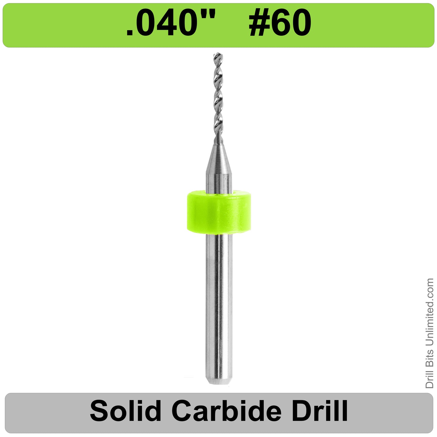 Carbide Drill Bits – Choose Your Size, .037″–.0787″, 1/8″ Shank CD2