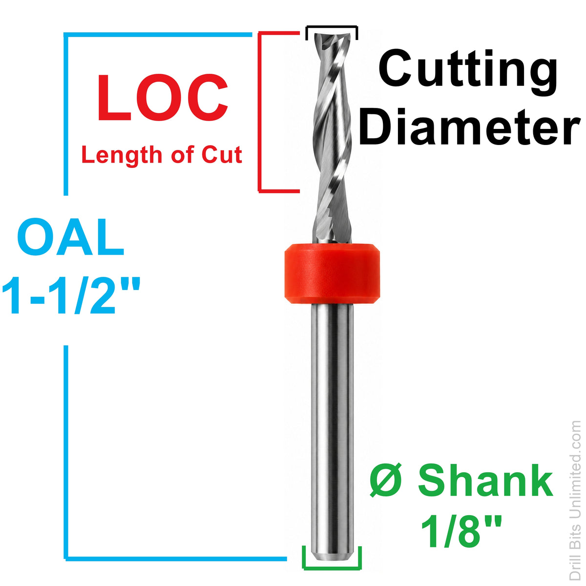 10-Piece Used Micro Carbide End Mill Set – .020"–.050", 2-Flute Square, 1/8" Shank – MV3