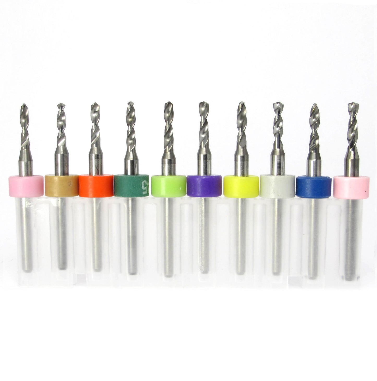 Carbide Drill Bit Set – Incremental Sizes .0787″–.089″, 10-Piece, 1/8″ Shank