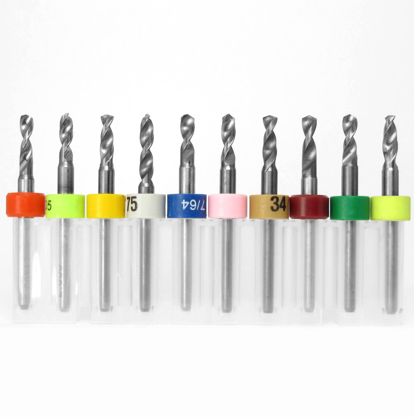 Carbide Drill Bit Set – Incremental Sizes .1024″–.114″, 10-Piece, 1/8″ Shank