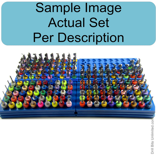 Complete Incremental Drill Size Set - Over 160 Sizes from .004 to .250" - .10mm to 6.35mm CDS-1