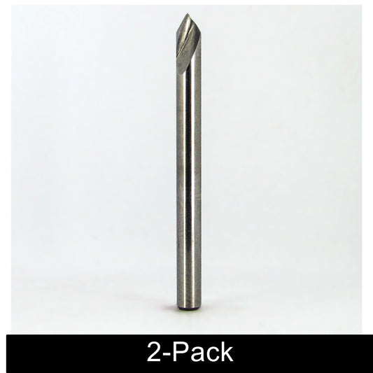 1/8 inch 60 degree single flute carbide countersink deburring tool