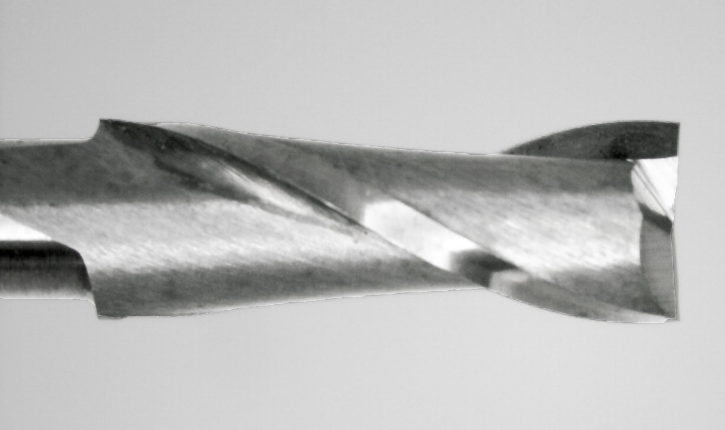 4mm 2 flute end mill cutting edge detail